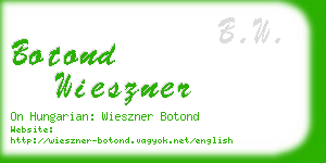 botond wieszner business card